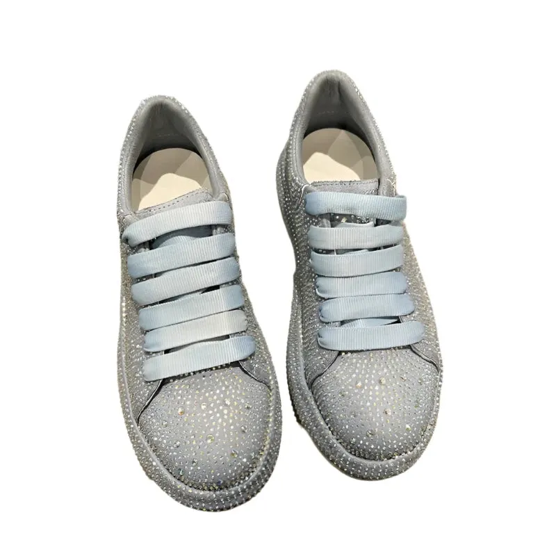 2024 Women's Luxury Rhinestone Platform Sneakers – Casual Outdoor Designer Sports Shoes