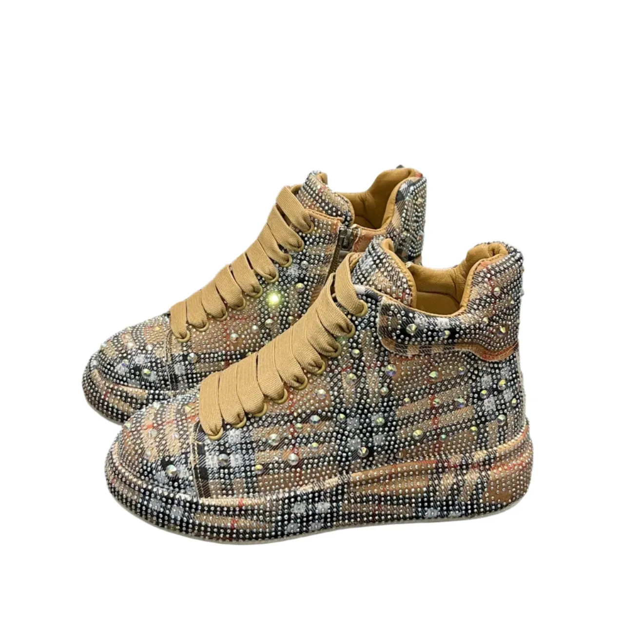 2024 Women's Luxury Rhinestone Platform Sneakers – Casual Outdoor Designer Sports Shoes
