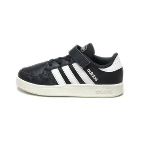 Adidas Breaknet Sneakers Leather Black Colour For Kids