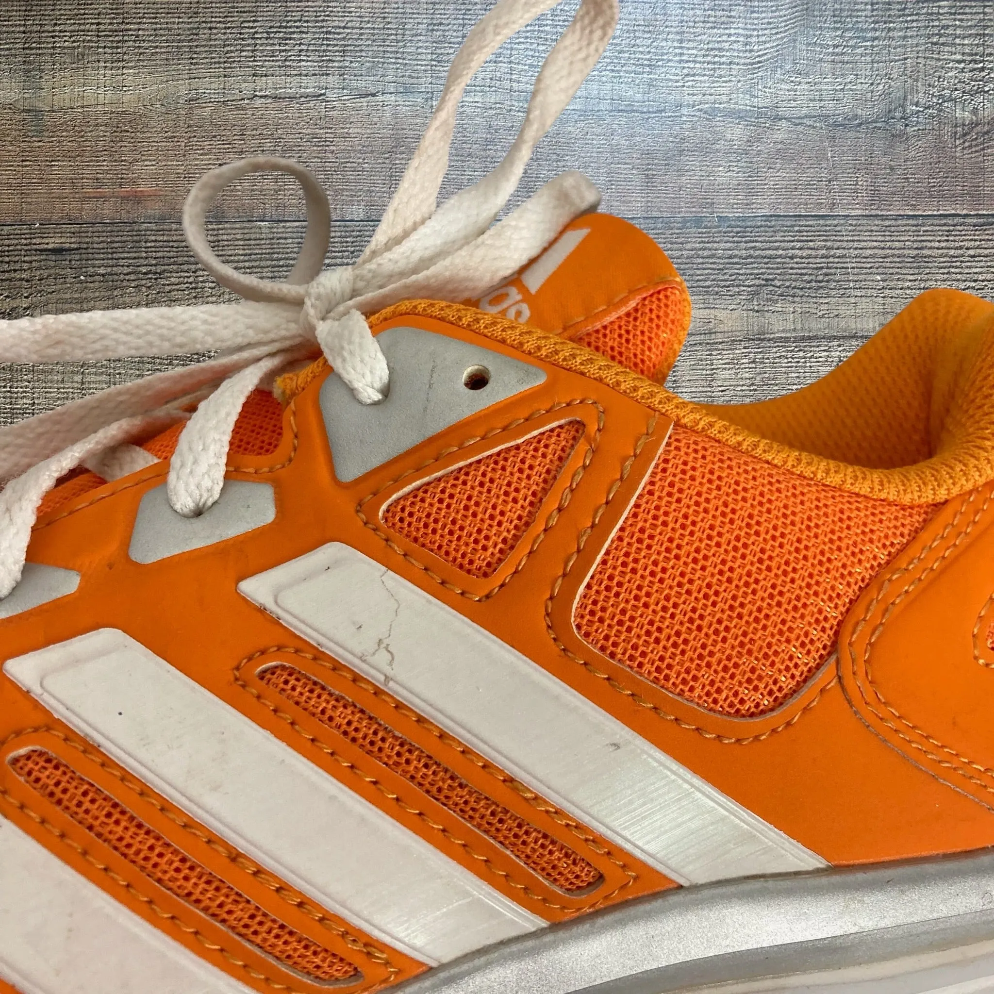 Adidas Orange Sneakers- Size 7.5 Mens/8.5 Womens