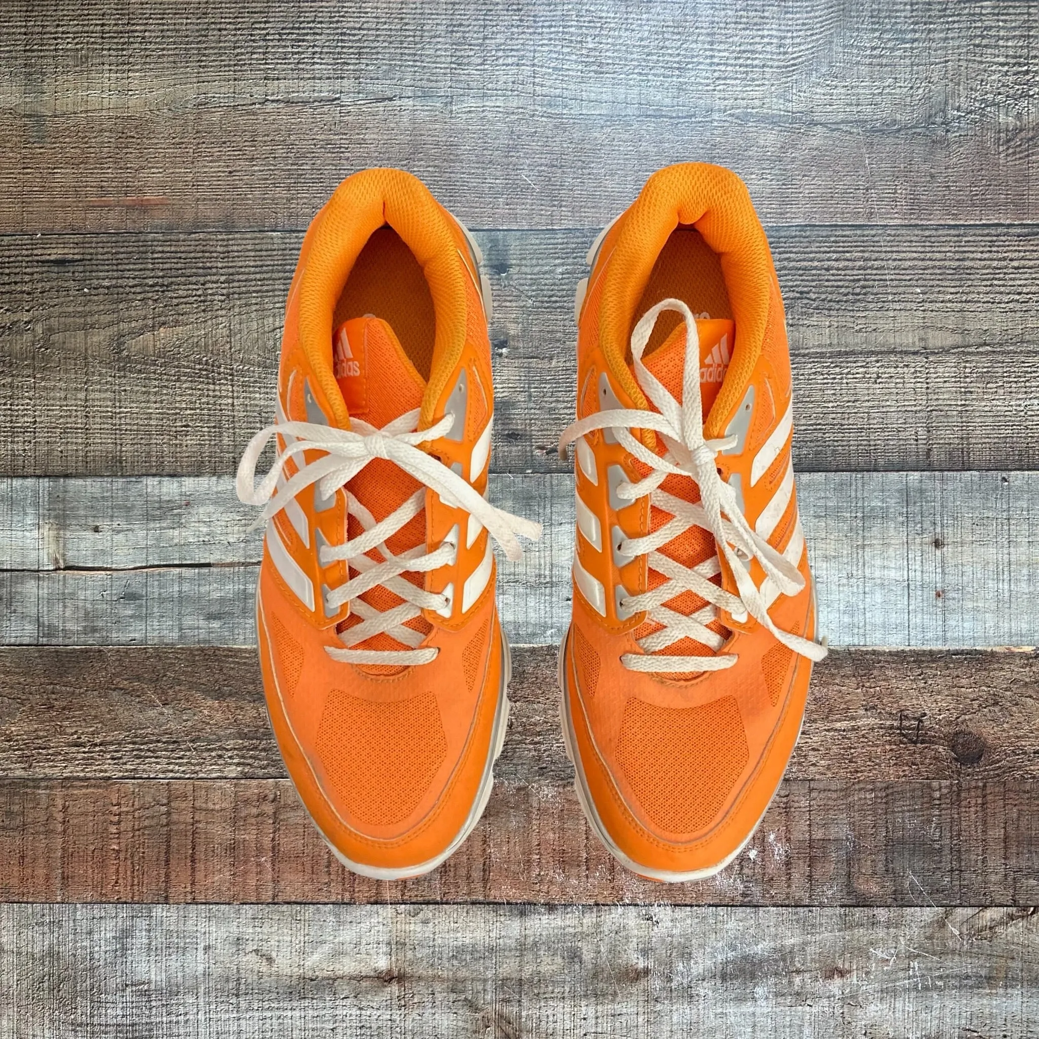 Adidas Orange Sneakers- Size 7.5 Mens/8.5 Womens