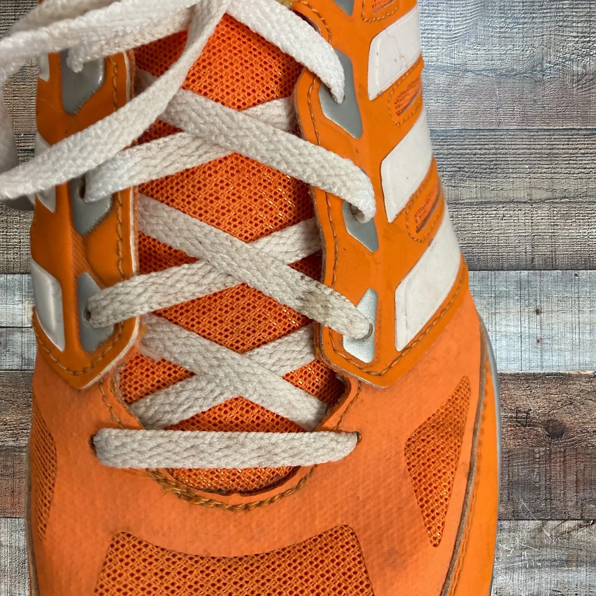 Adidas Orange Sneakers- Size 7.5 Mens/8.5 Womens