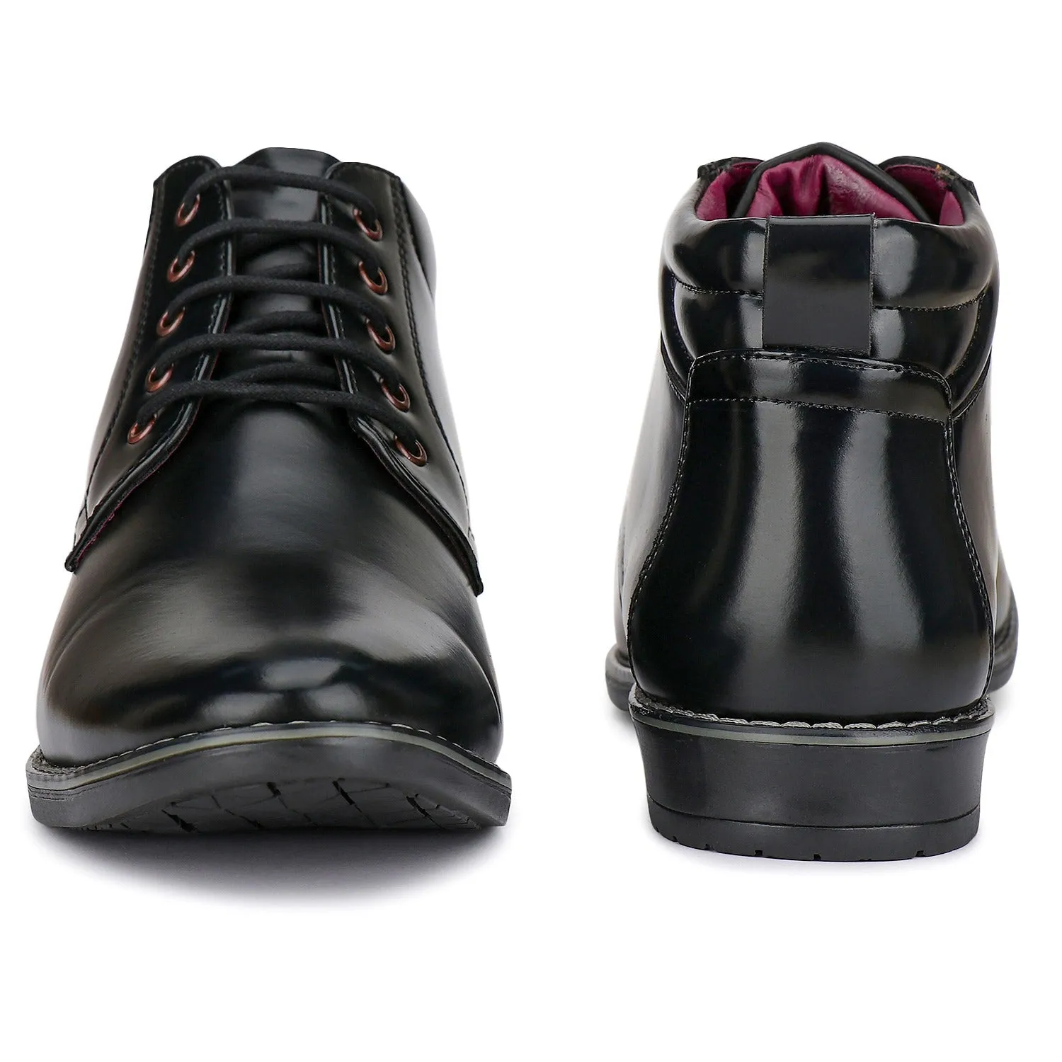Bersache Comfortable Formal Outdoor Stylish Officewear Partywear Shoes For Men 9092(Black)
