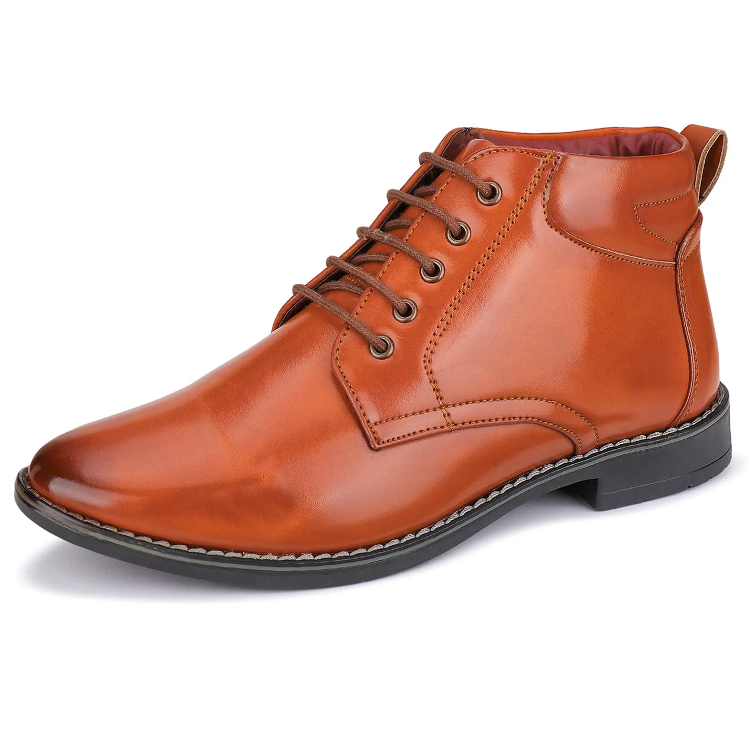 Bersache Comfortable Formal Outdoor Stylish Officewear Partywear Shoes For Men 9093(Tan)