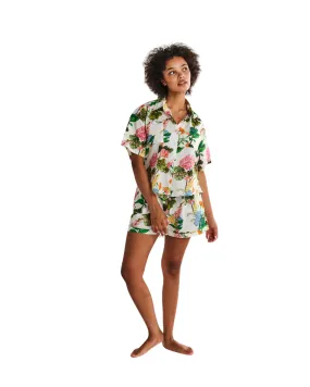 Bouquet Beauty Organic Cotton Short Sleeve Shirt & Short Pyjama Set