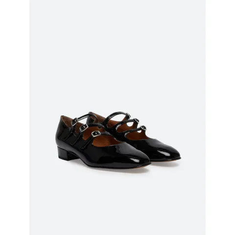 Carel Paris Ariana Black Patent Leather Mary Janes