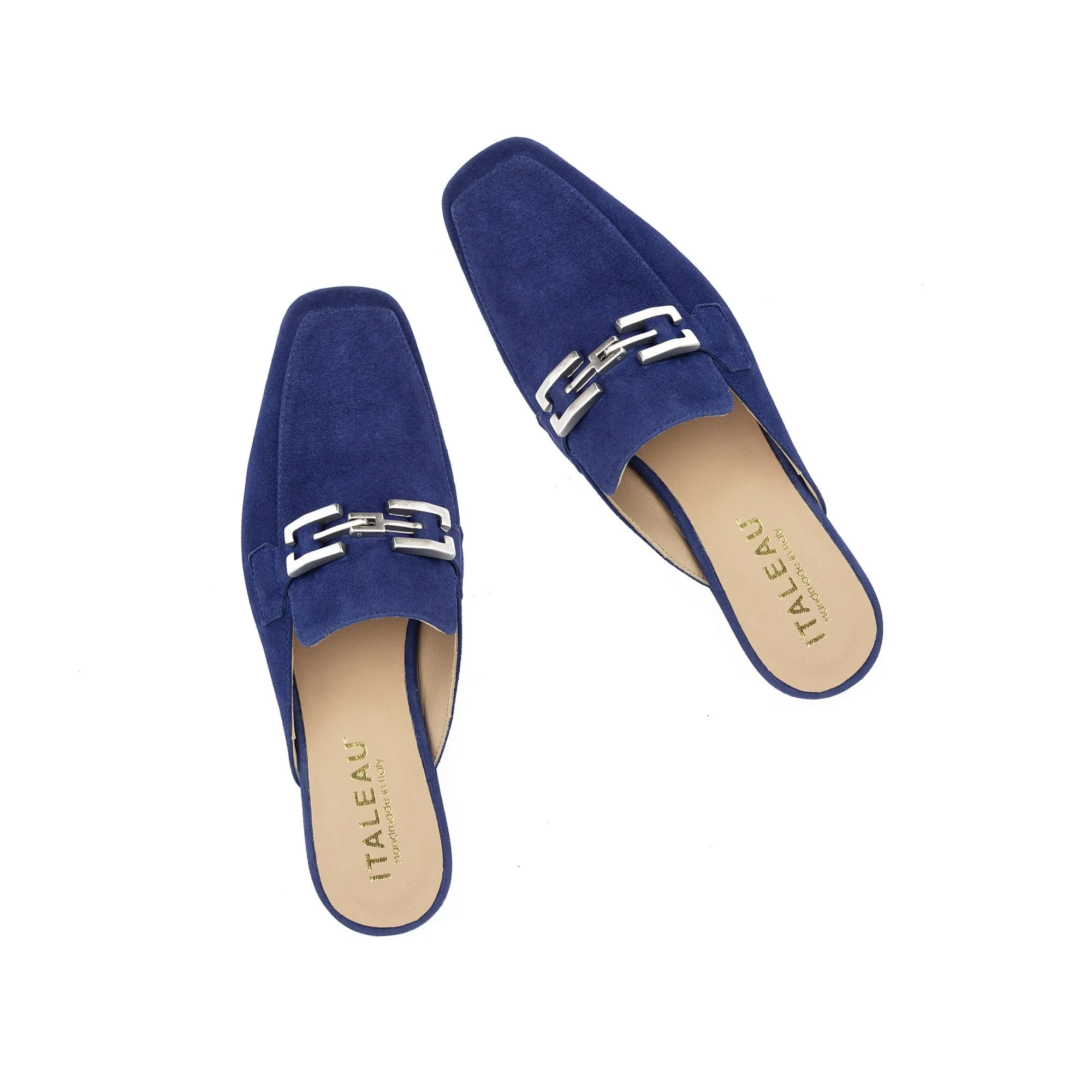 Cecile Mules Blu Marine