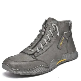Classic Winter Leather Boots For Men