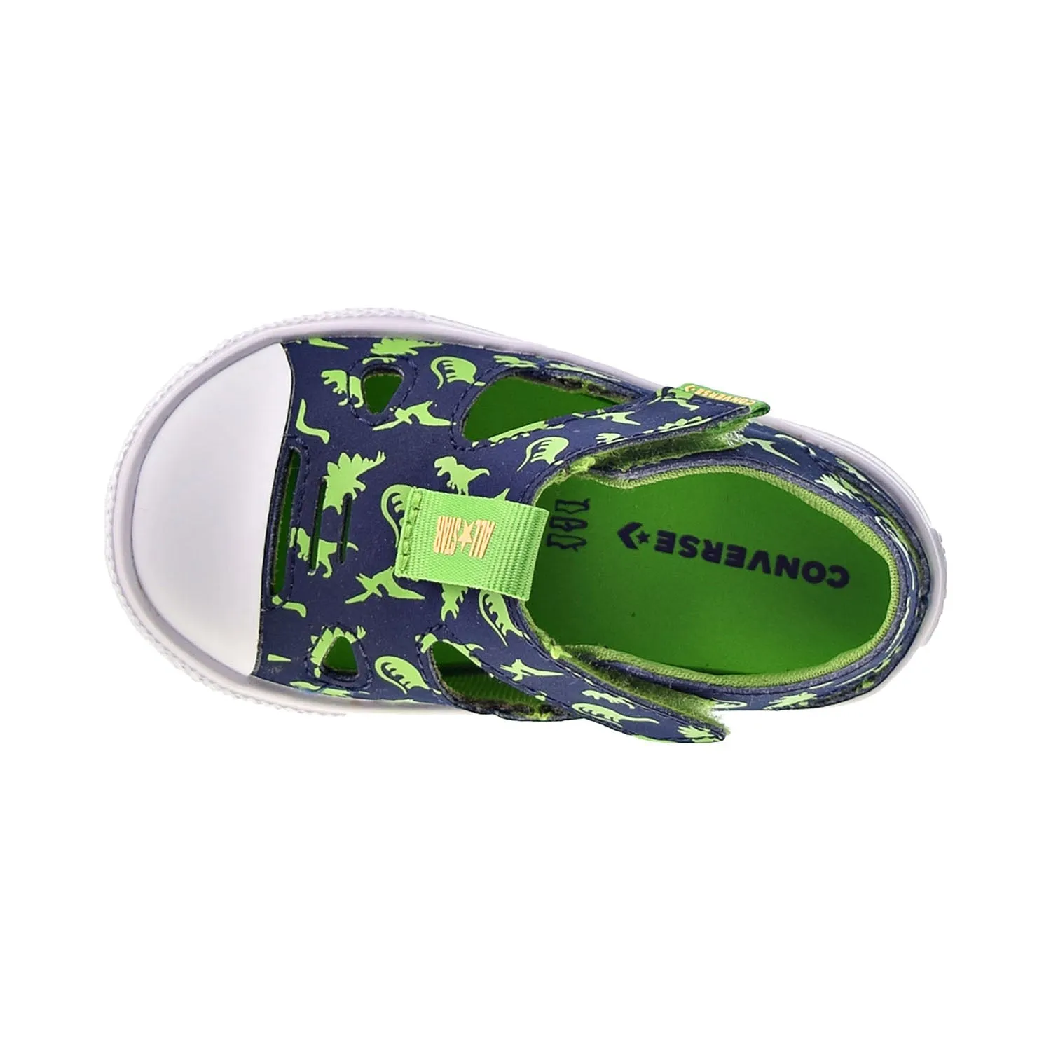 Converse Chuck Taylor All Star Low Top "Dinos" Toddler Sandals Midnight Navy