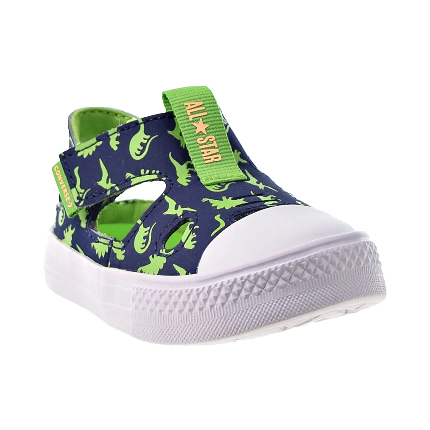 Converse Chuck Taylor All Star Low Top "Dinos" Toddler Sandals Midnight Navy