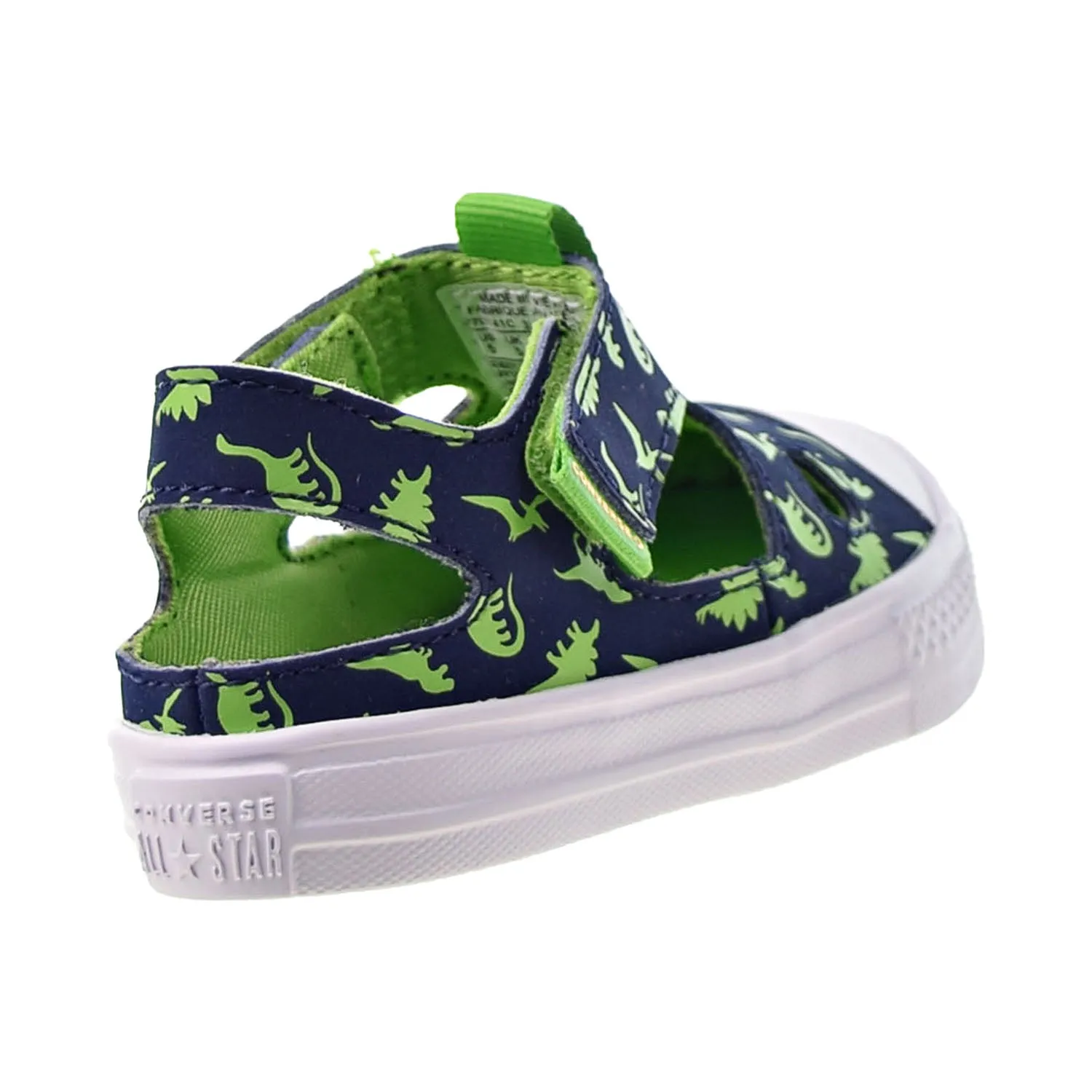 Converse Chuck Taylor All Star Low Top "Dinos" Toddler Sandals Midnight Navy