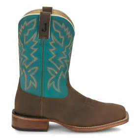 Jackpot 11 inch Wide Embroidered Square Toe Cowboy Boots