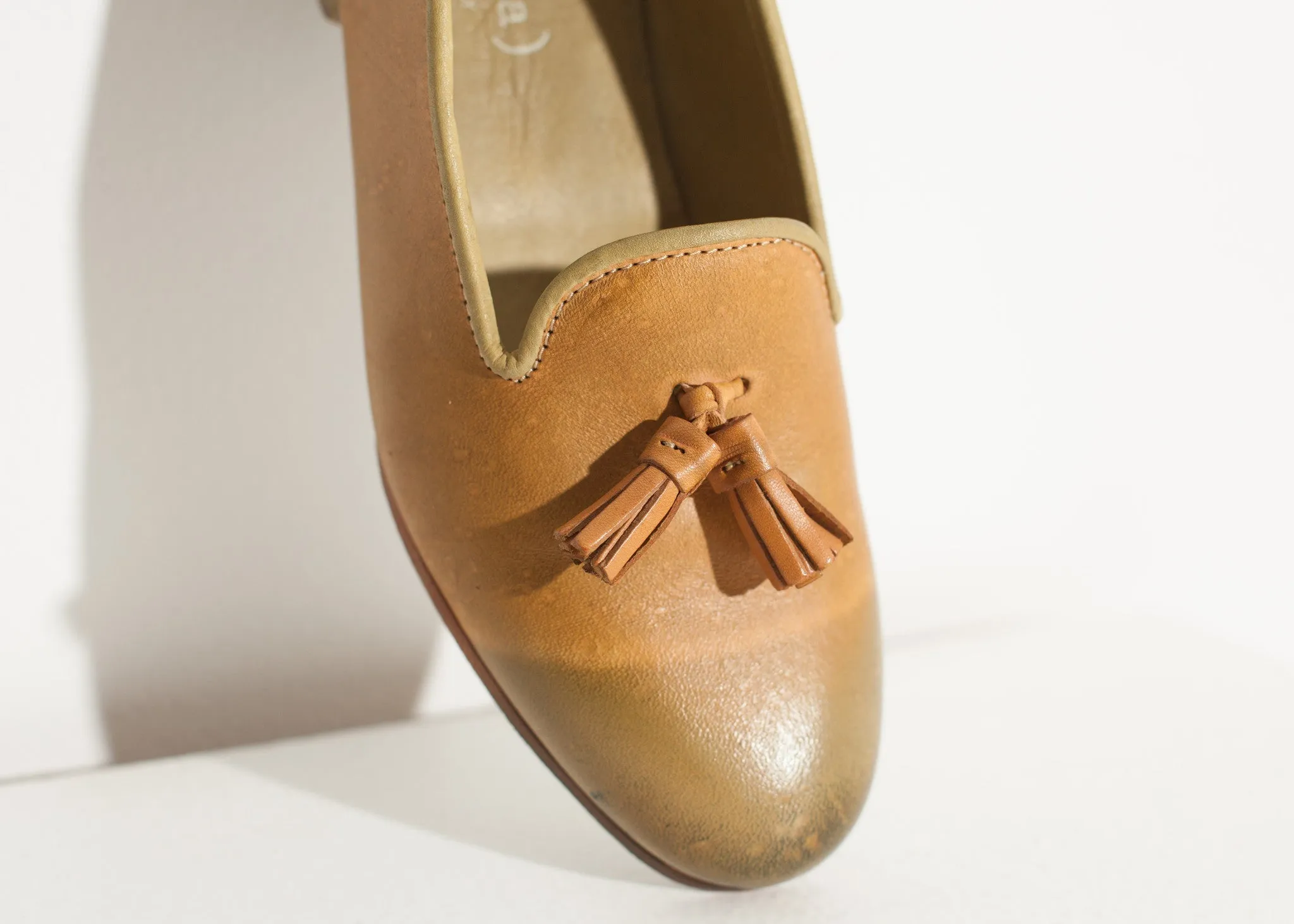 Leather Loafer in Lime - Less Choice