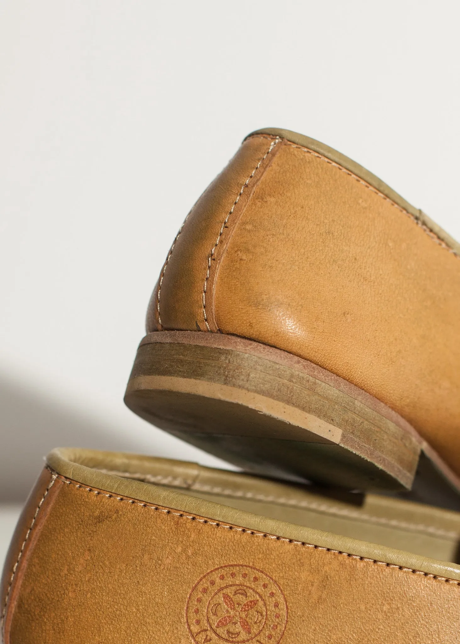 Leather Loafer in Lime - Less Choice