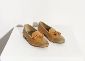 Leather Loafer in Lime - Less Choice