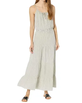 Linen Luna Maxi in Black Stripe | Black Stripe