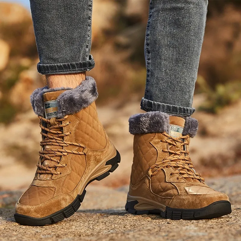 Men's Waterproof Warm Plush Boots