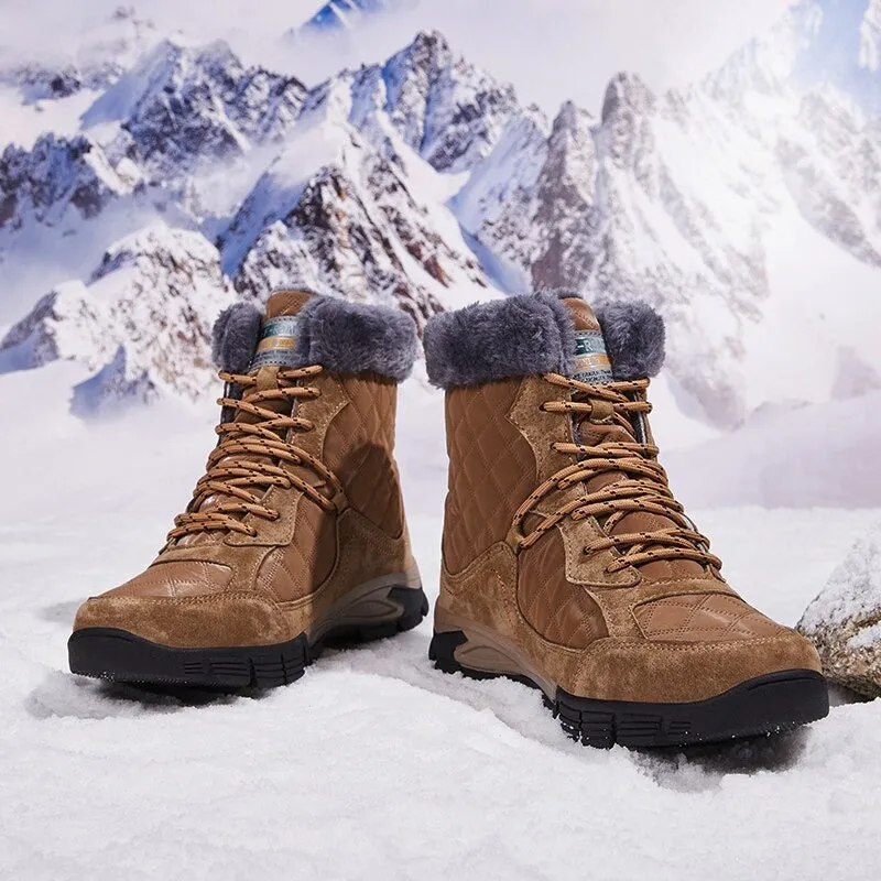 Men's Waterproof Warm Plush Boots