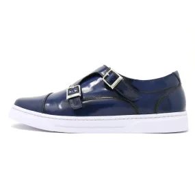 Midnight Double Monk Strap Sneakers