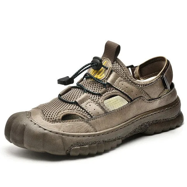 OCW Men Summer Closed Toe Sandals Anti-collision Rubber Sole