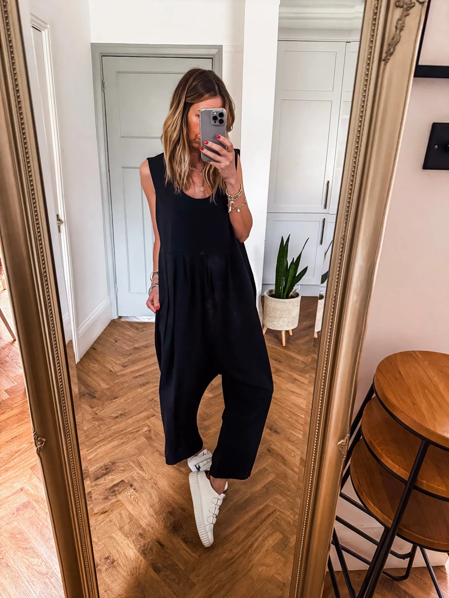 Scoop Neck Jersey Jumpsuit