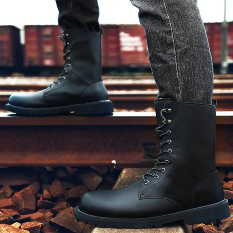 Warm Motorcycle Boots For Men
