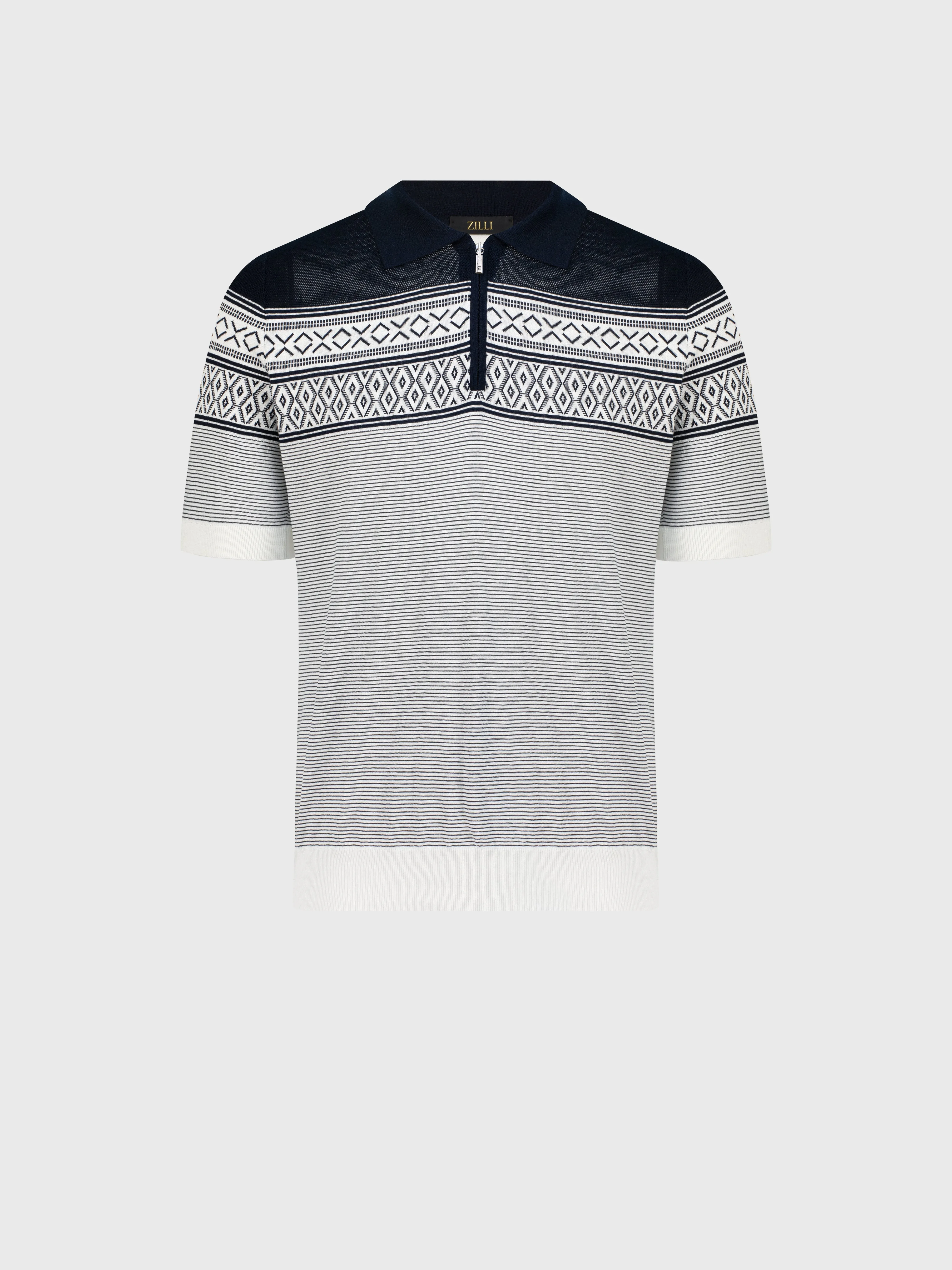 Zip Neck Polo Shirt