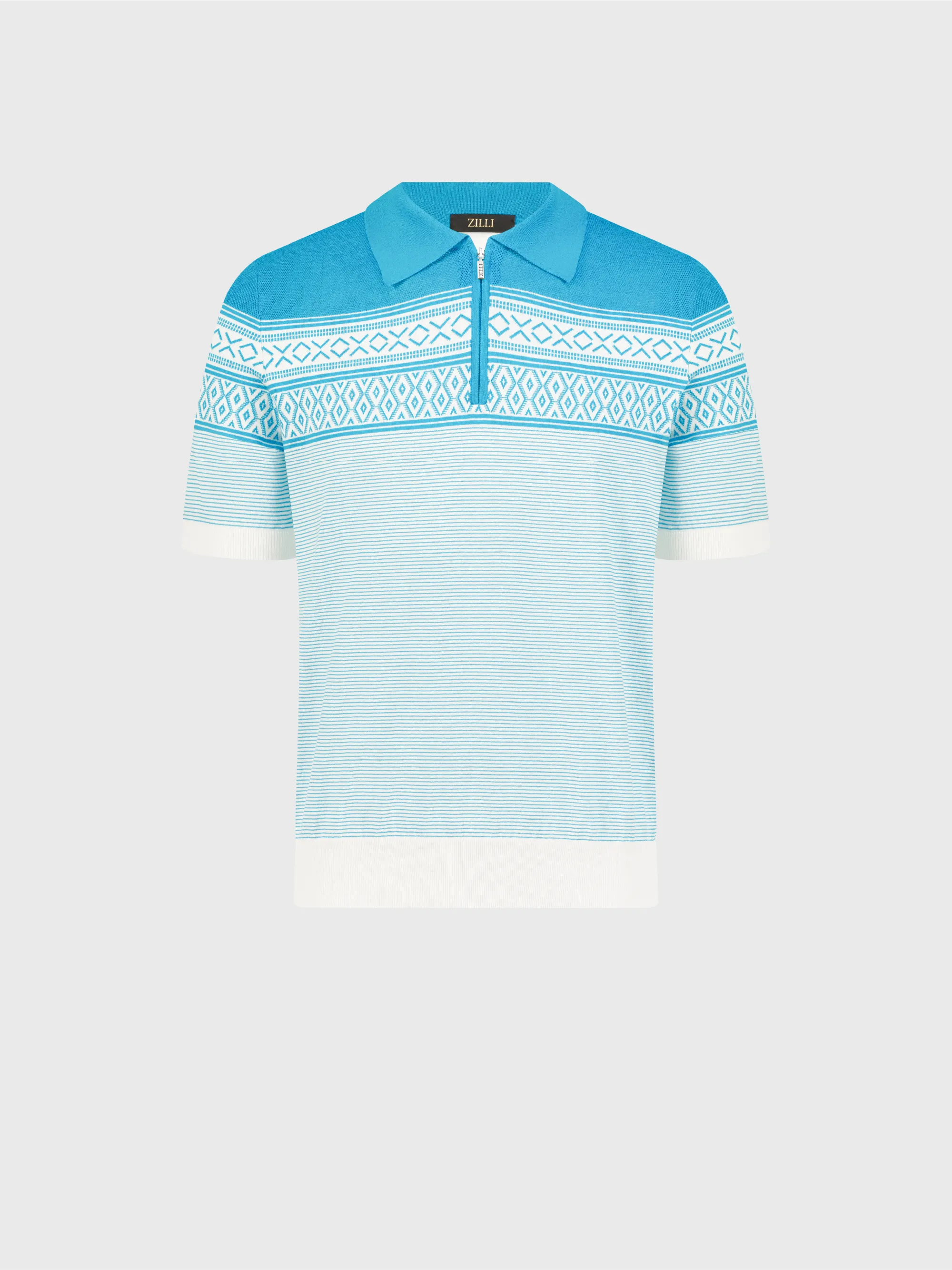 Zip Neck Polo Shirt